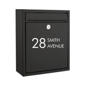 Custom Vinyl Letterbox Decal Address Sign