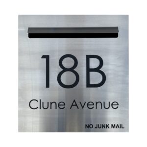 Stainless Steel Letterbox Faceplate