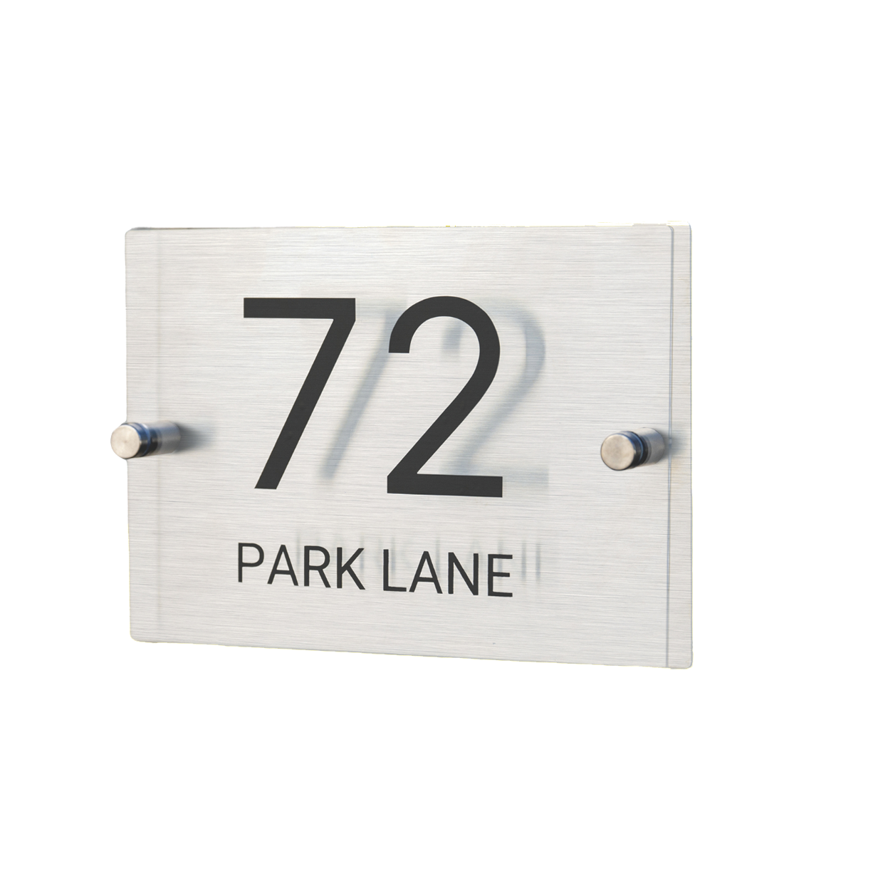 Custom acrylic address sign